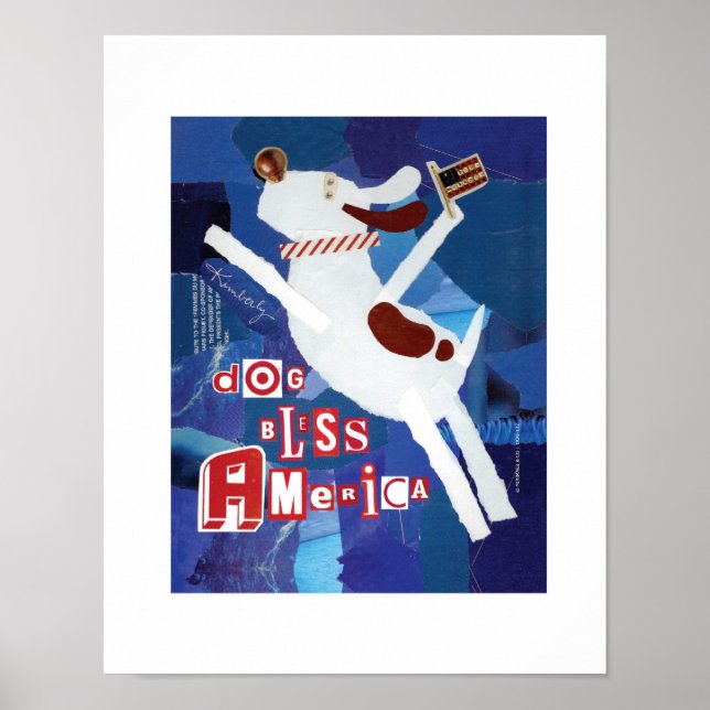 Impresión de Dog Bless America (Frente)