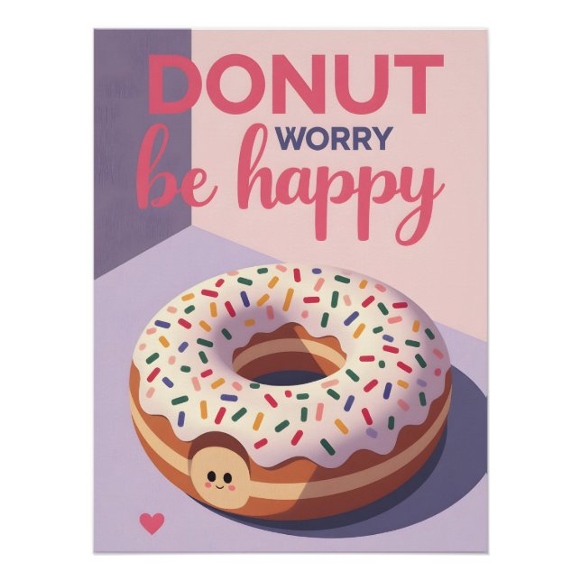 Impresión de Donut Retro – Póster Clásico de Repos (Anverso)