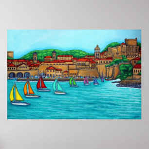 Impresión de Dubrovnik Regatta por Lisa Lorenz