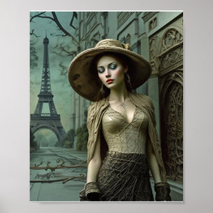Impresión de elegancia francesa, papel Poster de v
