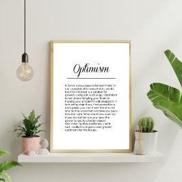 Impresión de elevación Inspiradora OPTIMISM