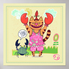 Impresión de enfermería de zodiaco para cangrejo d