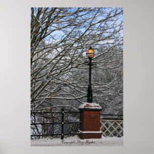 Impresión de escenas de luz de nieve