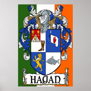 Impresión de escudo de armas de Hagan