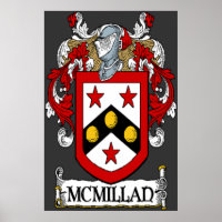 Impresión de escudo de armas de McMillan