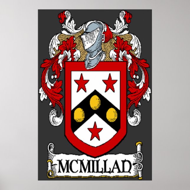 Impresión de escudo de armas de McMillan (Frente)