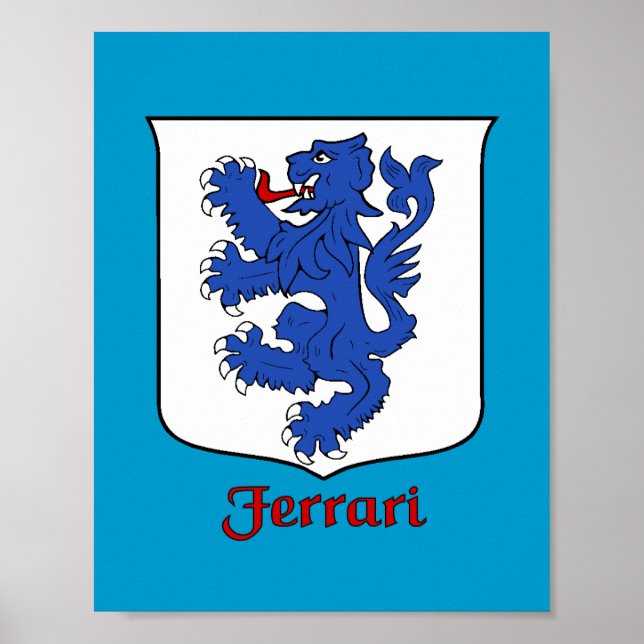 Impresión de Escudo de la familia Ferrari (Frente)