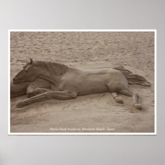 Impresión de escultura de arena para caballos