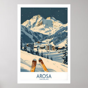 Impresión de esquí de Arosa - Suiza 1