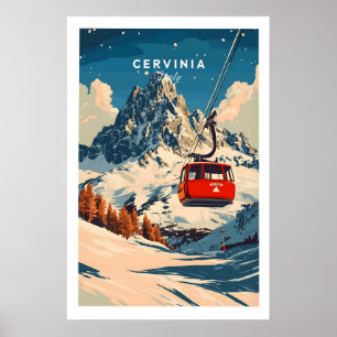 Impresión de esquí de Cervinia 1