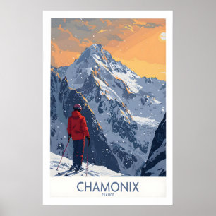 Impresión de esquí de Chamonix - Francia 1