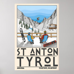 Impresión de esquí de St Anton Tyrol, Chalet y Mon