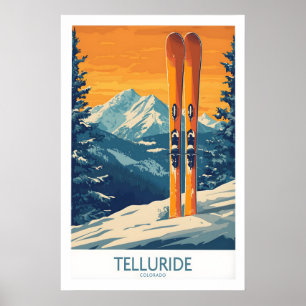 Impresión de esquí de Telluride - Colorado 1