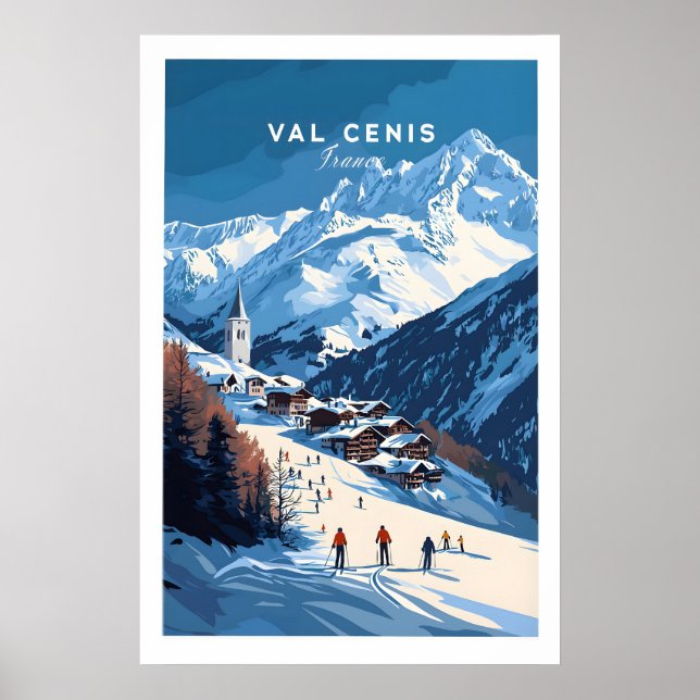 Impresión de esquí de Val Cenis 1 (Frente)