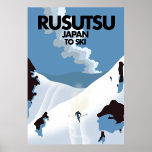 Impresión de esquí en Rusutsu Japón