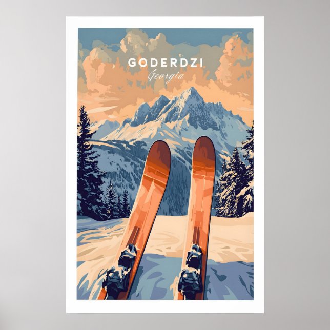 Impresión de esquí Goderdzi 1 (Frente)