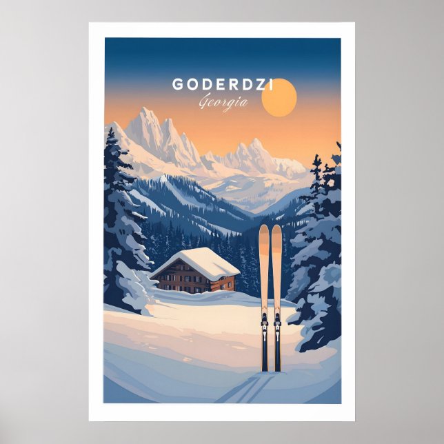Impresión de esquí Goderdzi Georgia 1 (Frente)