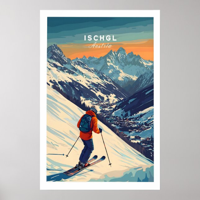 Impresión de esquí Ischgl Austria 1 (Frente)