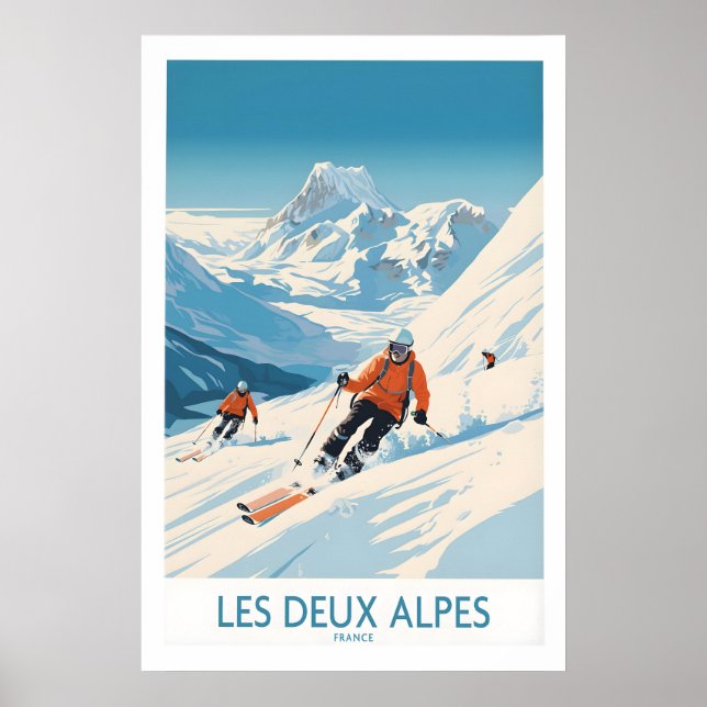 Impresión de esquí Les Deux Alpes 1 (Frente)