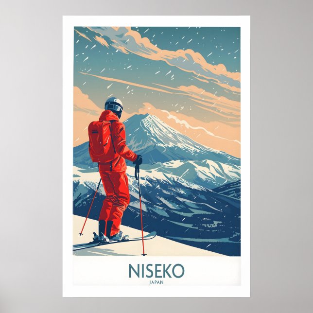Impresión de esquí Niseko - Japón 1 (Frente)