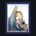 Impresión de estilo Art Deco de Louis Icart<br><div class="desc">Colorido,  Art Deco,  impreso La Paon (El pavo real) por Louis Icart aproximadamente 1925. Aquí se muestra 11x14. Disponible en otros tamaños.</div>