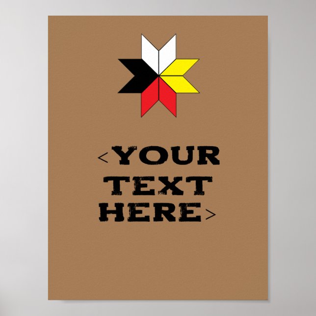 Impresión de estrellas Mi'kmaq (Frente)