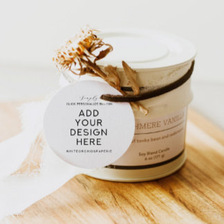 Impresión de etiquetas de favor redondas de 2x2"