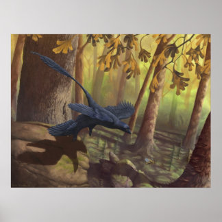 Impresión de extracción de Microraptor