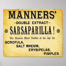 Impresión de extracción doble de Sarsaparilla
