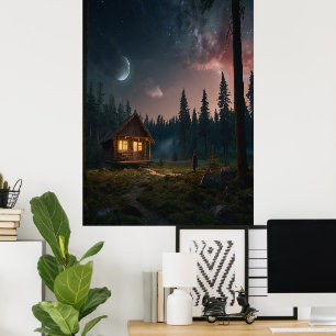 Impresión de fase lunar - Decoración de hogar cele