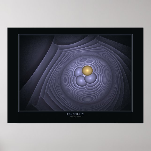 Impresión de fertilidad en negro (Frente)