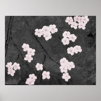 Impresión de flores de cerezo