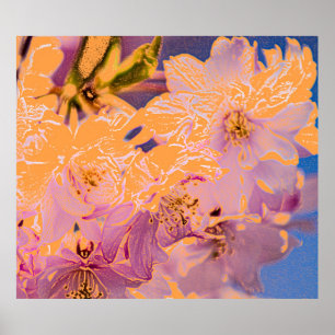 Impresión de flores de colores