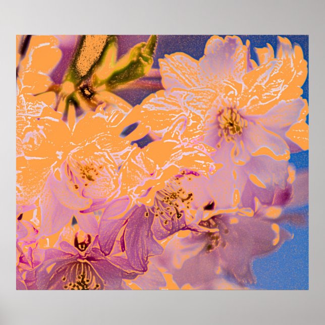 Impresión de flores de colores (Frente)