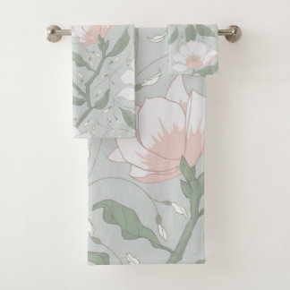 Impresión de flores de magnolia