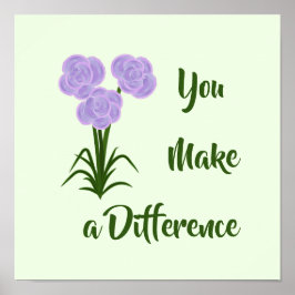 Impresión de flores rosadas púrpuras