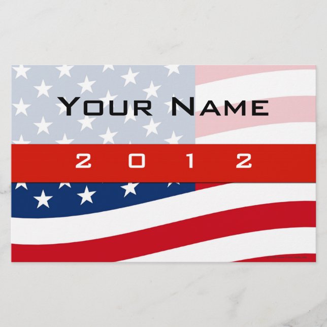 Impresión de folletos de campaña política, tamaño  (Frente)