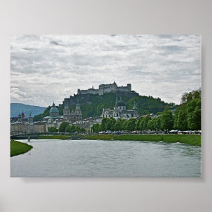 Impresión de fortaleza de Salzburgo, Austria