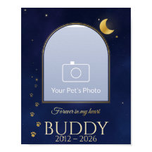 Impresión de foto conmemorativa de mascota, por si