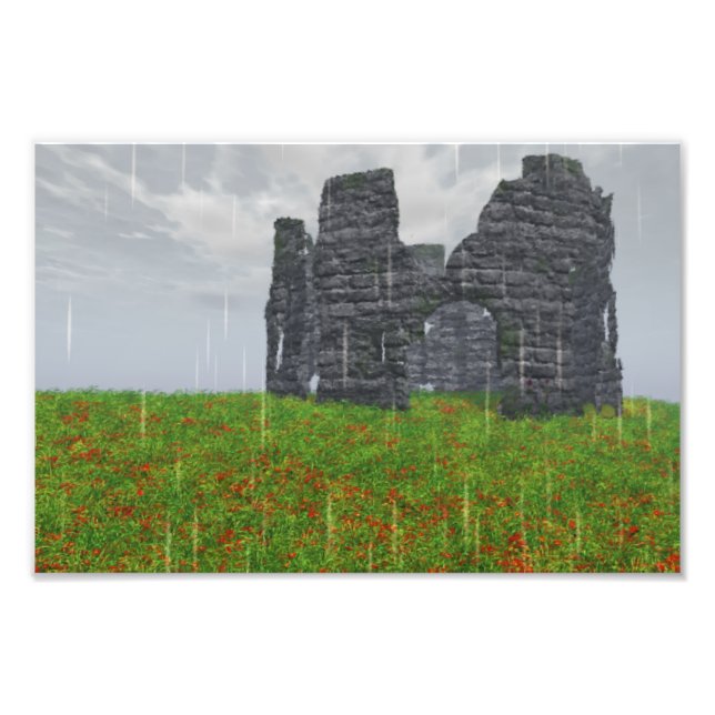 Impresión de foto de guerra olvidada (Frente)