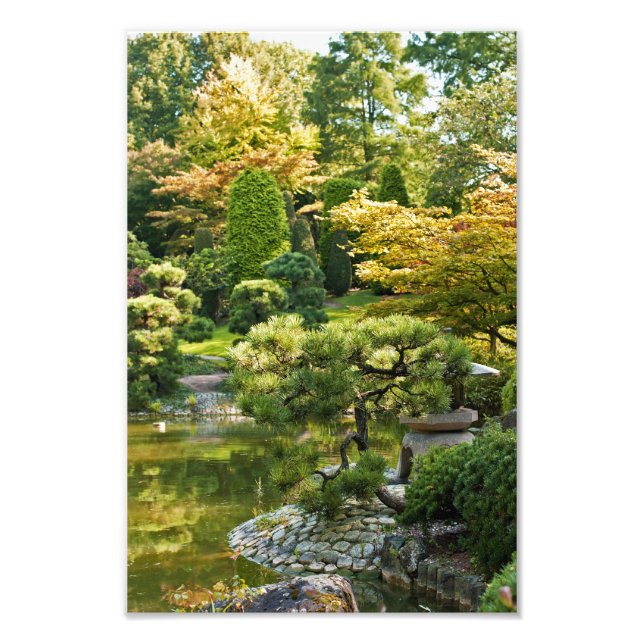Impresión de foto de jardín japonés (Frente)