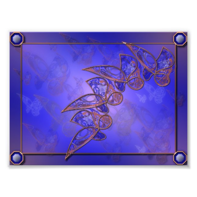 Impresión de foto de mariposas de cobre (Frente)