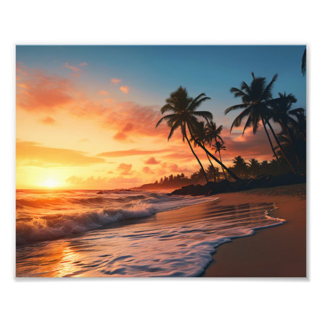 Impresión de foto de puesta de sol (Frente)