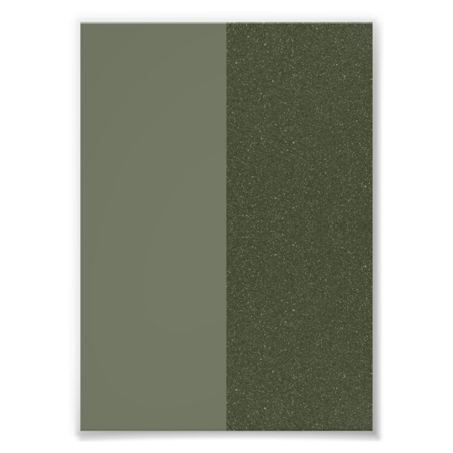 Impresión de foto de tono dividido verde musgo – P (Frente)