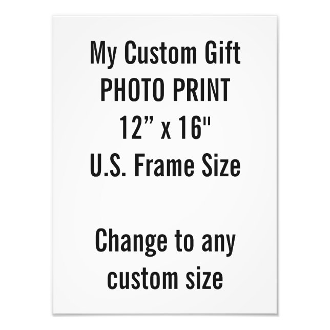 Impresión de foto personalizada de 12" × 16"  Tama (Frente)