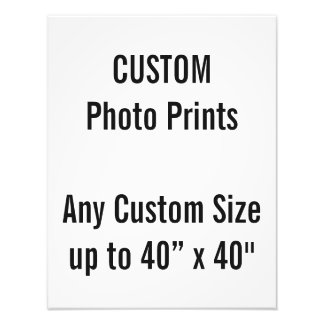 Impresión de foto personalizada de 14” x 18" (o cu
