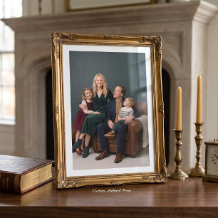 Impresión de foto personalizada de retrato familia