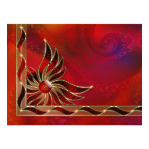 Impresión de foto roja como la llama