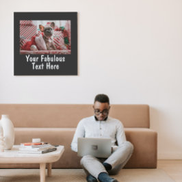 Impresión de foto y texto personalizada