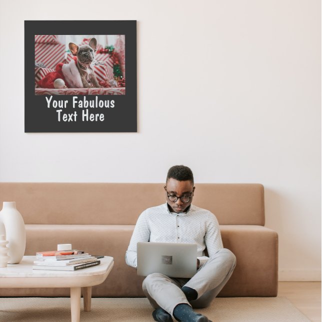 Impresión de foto y texto personalizada (Subido por el creador)